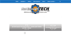 Desktop Screenshot of notenoughtech.com