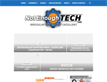 Tablet Screenshot of notenoughtech.com